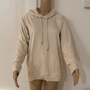 Vuori Beige Oversized Hoodie